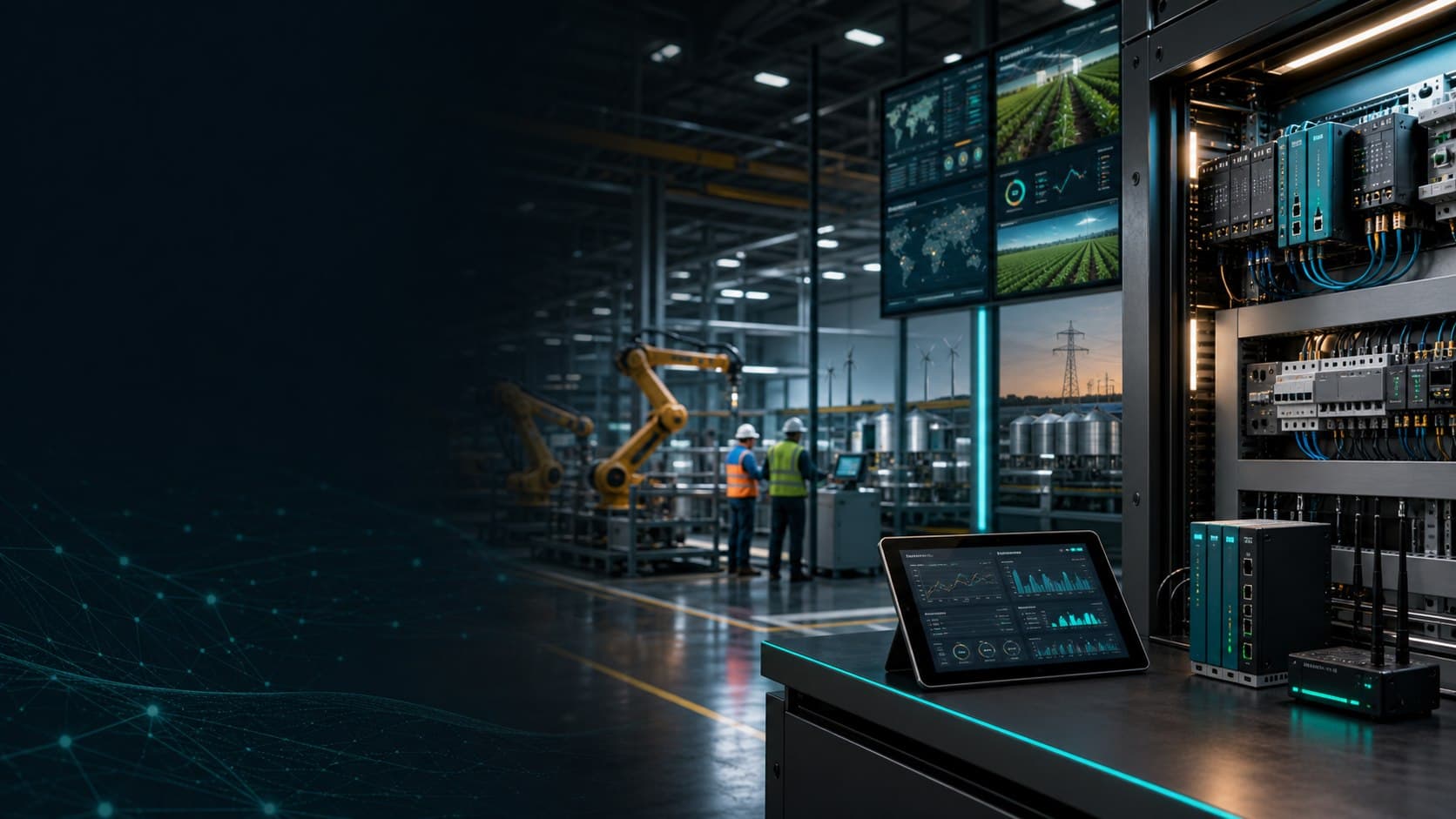 Industrial systems connected from field to cloud.
